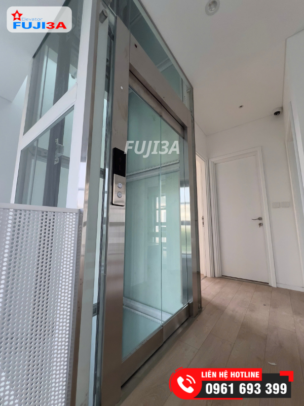 Fuji3a sử dụng inox 304 với nhiều ưu việt mang lại tính thẩm mỹ cao cho thang máy
